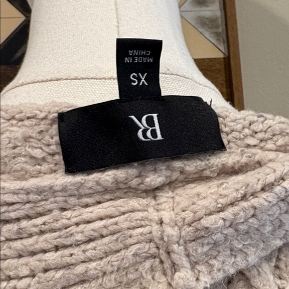 Banana Republic Bariloche Honeycomb Cardigan Sweater Heathered Beige size XS - Picture 8 of 11